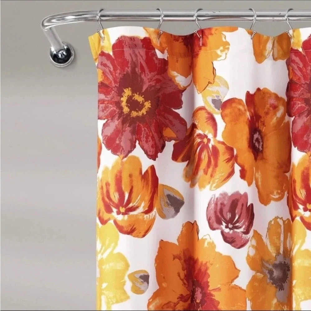 Floral Shower Curtain Polyester 72